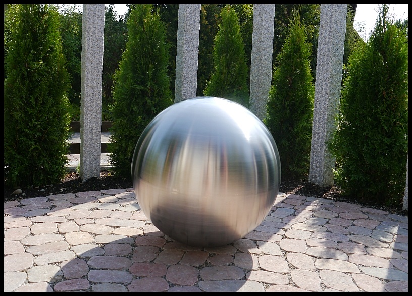Xxl Kugel Edelstahlkugel Matt Geburstet O 75 Cm Dekokugel Garten